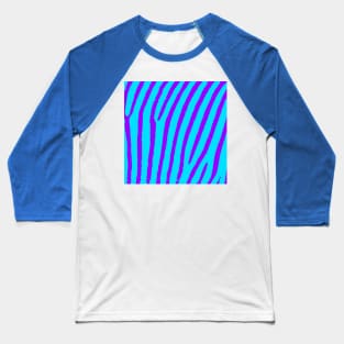 Zebra Print (Blue & Purple) Baseball T-Shirt